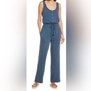🆕 NWT 🆕 FAHERTY - Blue Causal Jumpsuit